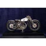 A fine 1:10 scale hand built model of a 1930 Rudge Racing Motorcycle