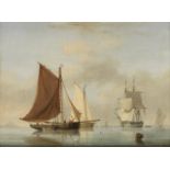 Nicholas Matthew Condy (British, 1818-1851) A busy shipping scene in Plymouth Sound