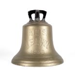 A Ship's Bell From The K-Class Destroyer HMS Kelvin, circa 1939,