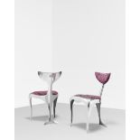 Mark Brazier-Jones Pair of 'Dolphin' chairs, designed 1990, executed 1995-1996
