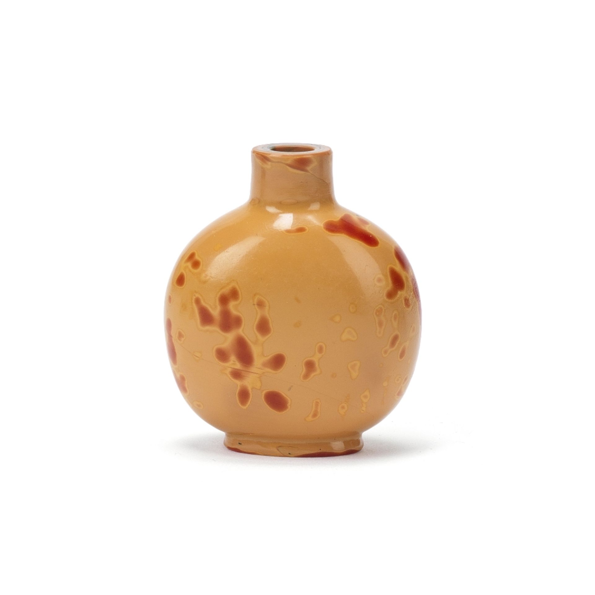 A REALGAR GLASS SNUFF BOTTLE 19th century