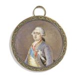 AFTER JOSEPH BOZE (FRENCH, 1746-1826): PORTRAIT MINIATURE OF KING LOUIS XVI, CIRCA 1900-10