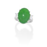 JADE AND DIAMOND RING