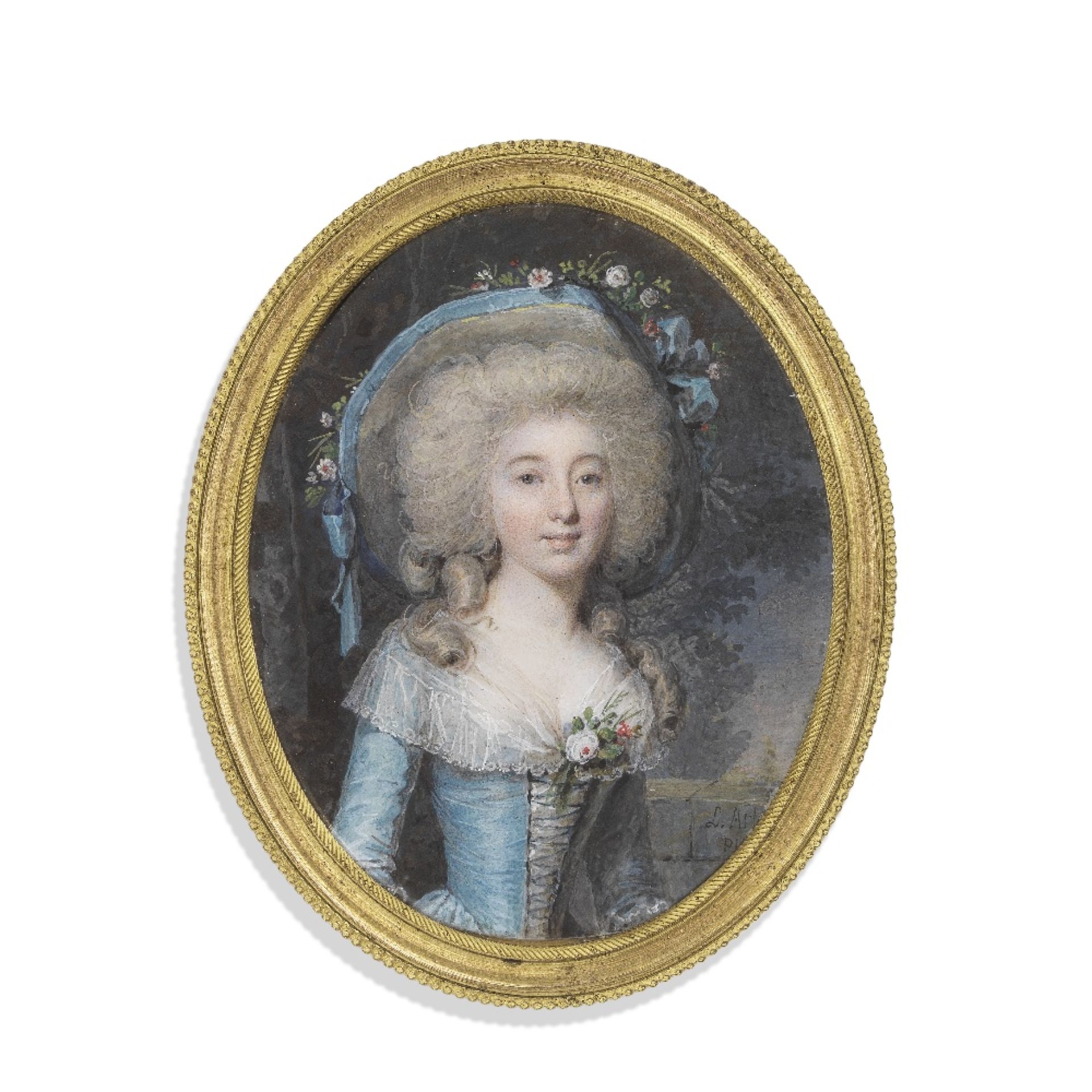 LOUIS AMI ARLAUD-JURINE (SWISS, 1751-1829): PORTRAIT MINIATURE OF A LADY IN WAITING TO QUEEN MAR...