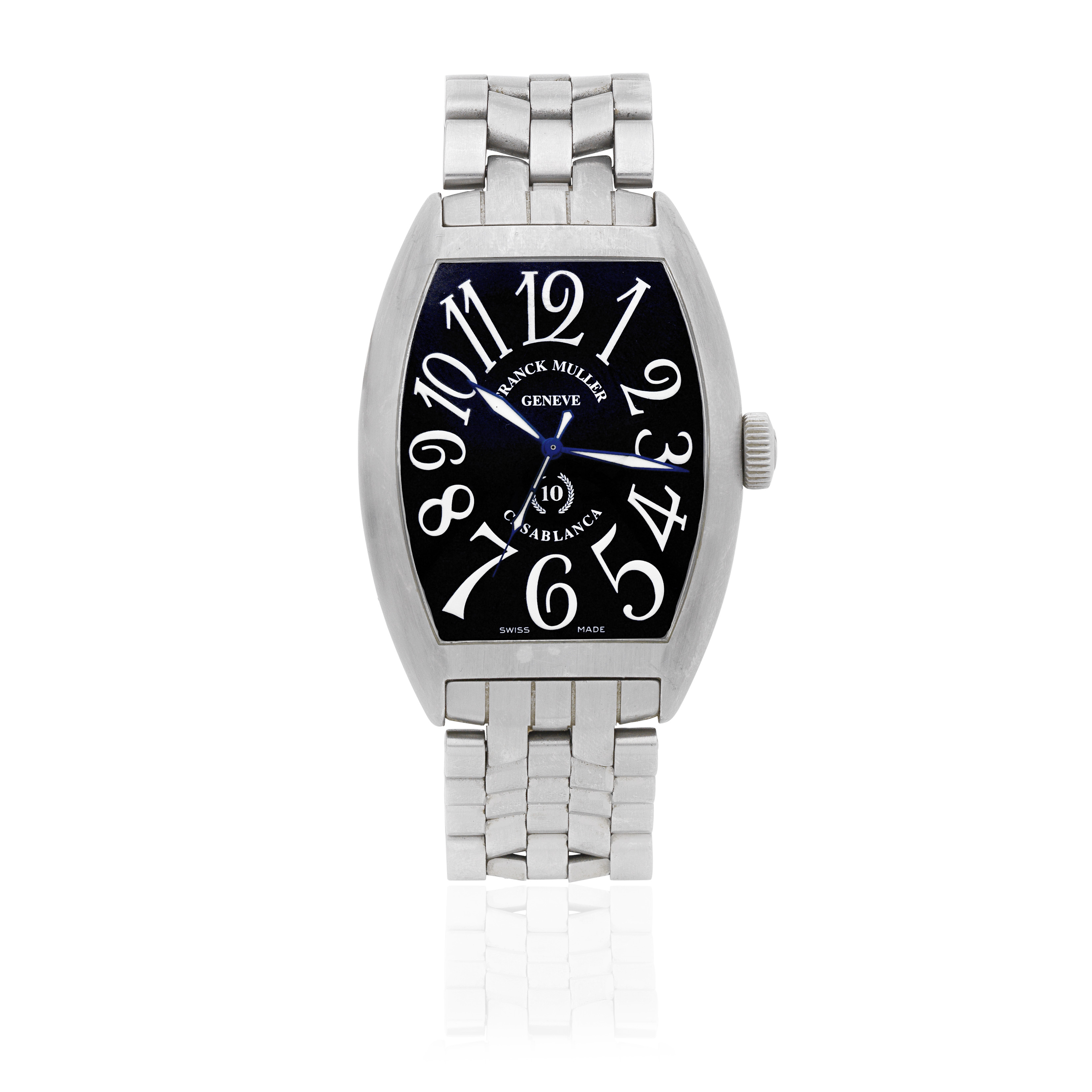 Franck Muller. A Limited Edition stainless steel automatic bracelet watch Casablanca 10th Annive...