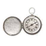 John Snow. A fine and early silver key wind pair case 'puritan' pocket watch Circa 1640