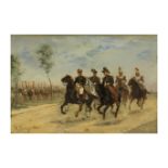 HENRY LOUIS DUPRAY (1841-1909) R&#233;giment de cavalerie