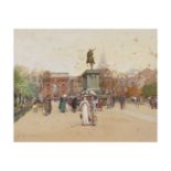 EUGENE GALIEN-LALOUE (1854-1941) Vue de l'Arc de Triomphe, Montpellier