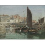 William Marshall Brown RSA RSW (British, 1863-1936) Pittenweem harbour