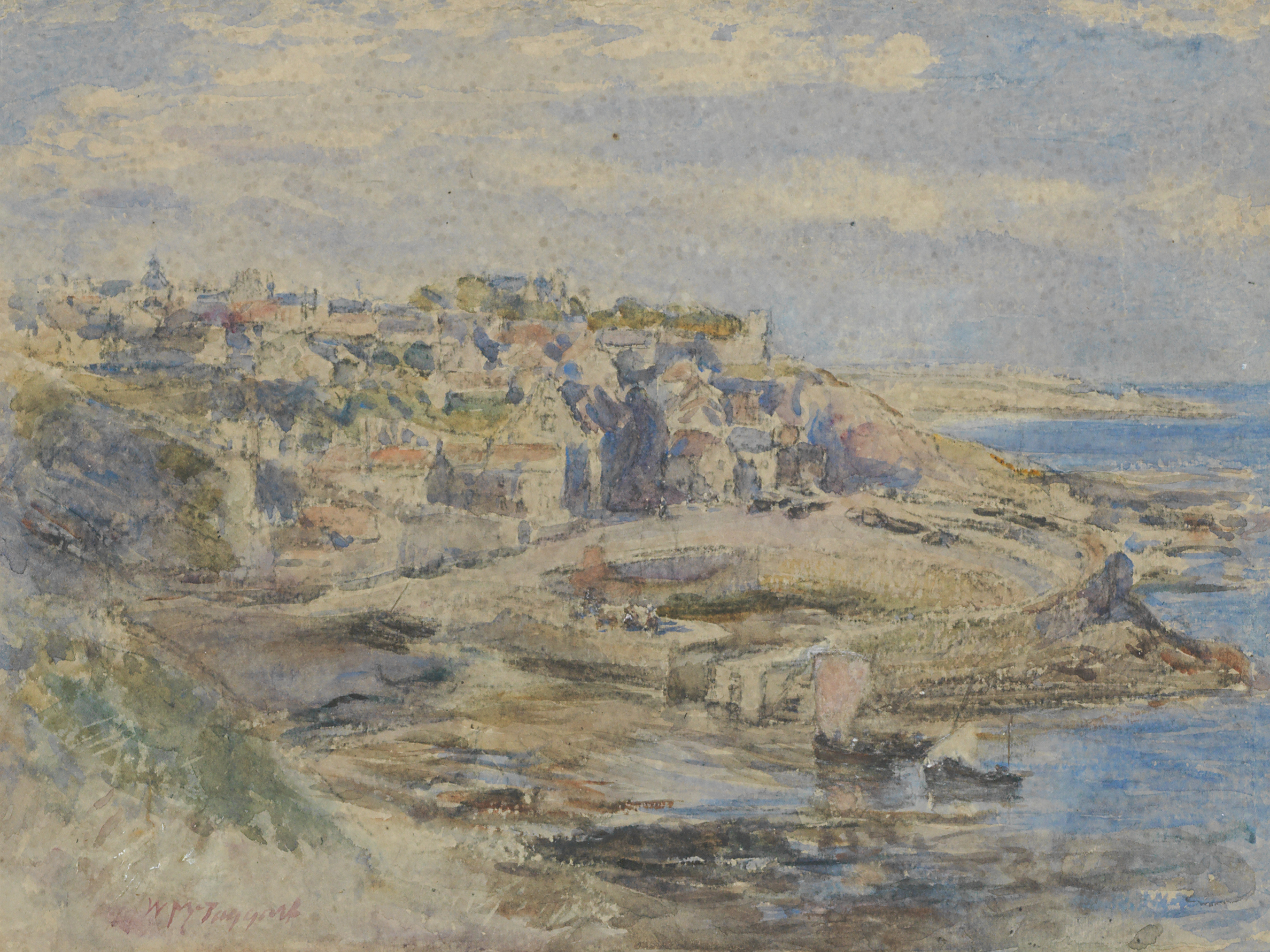 William McTaggart RSA RSW (British, 1835-1910) Crail harbour