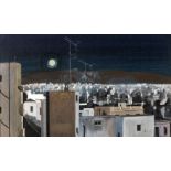 Spyros Vassiliou (Greek, 1902-1985) Ath&#232;nes sous la pleine lune (Peint en 1974.signed in Gr...