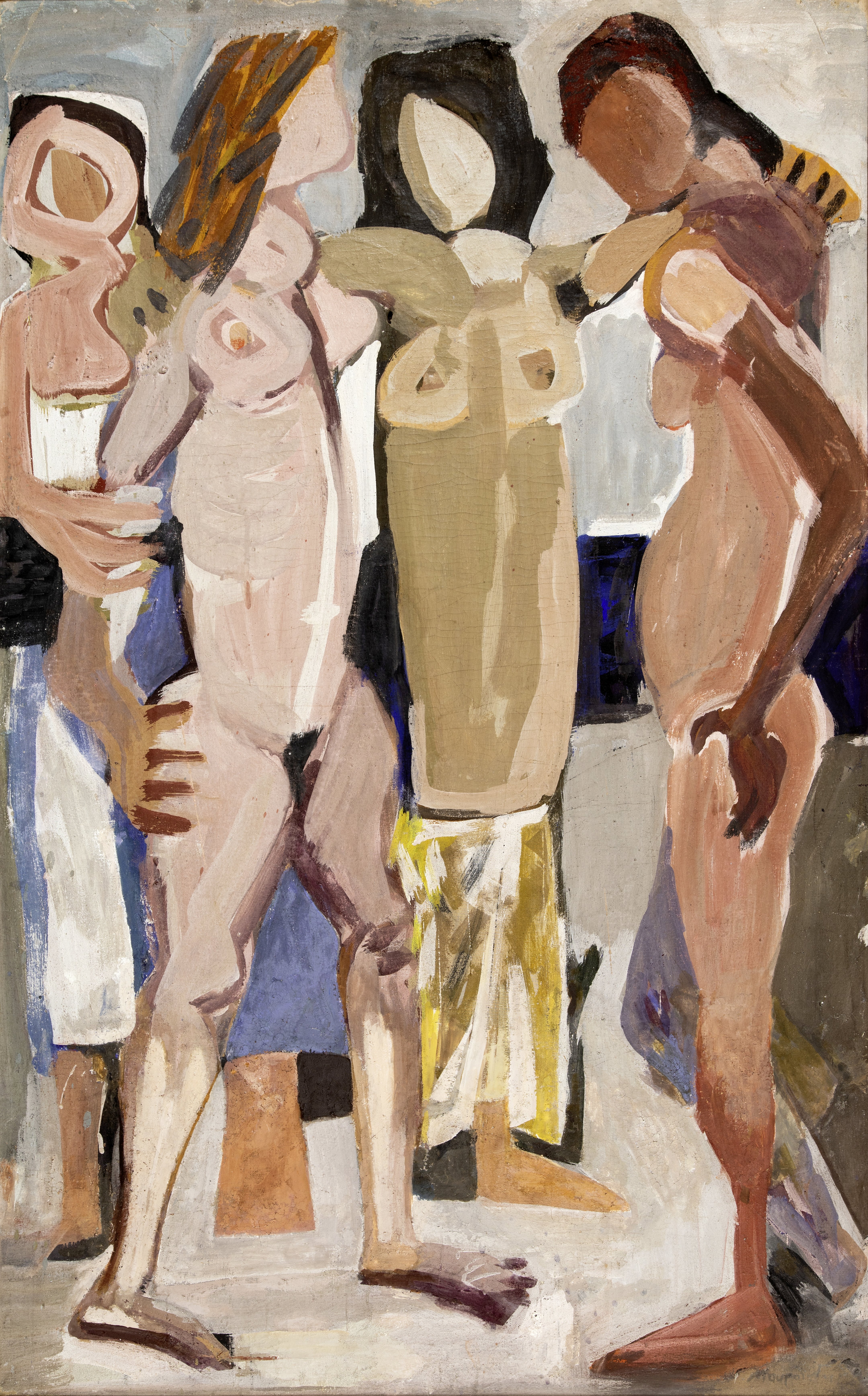 Georgios Mavroidis (Greek, 1912-2003) La danse (signed in Greek (lower right) oil on canvas)