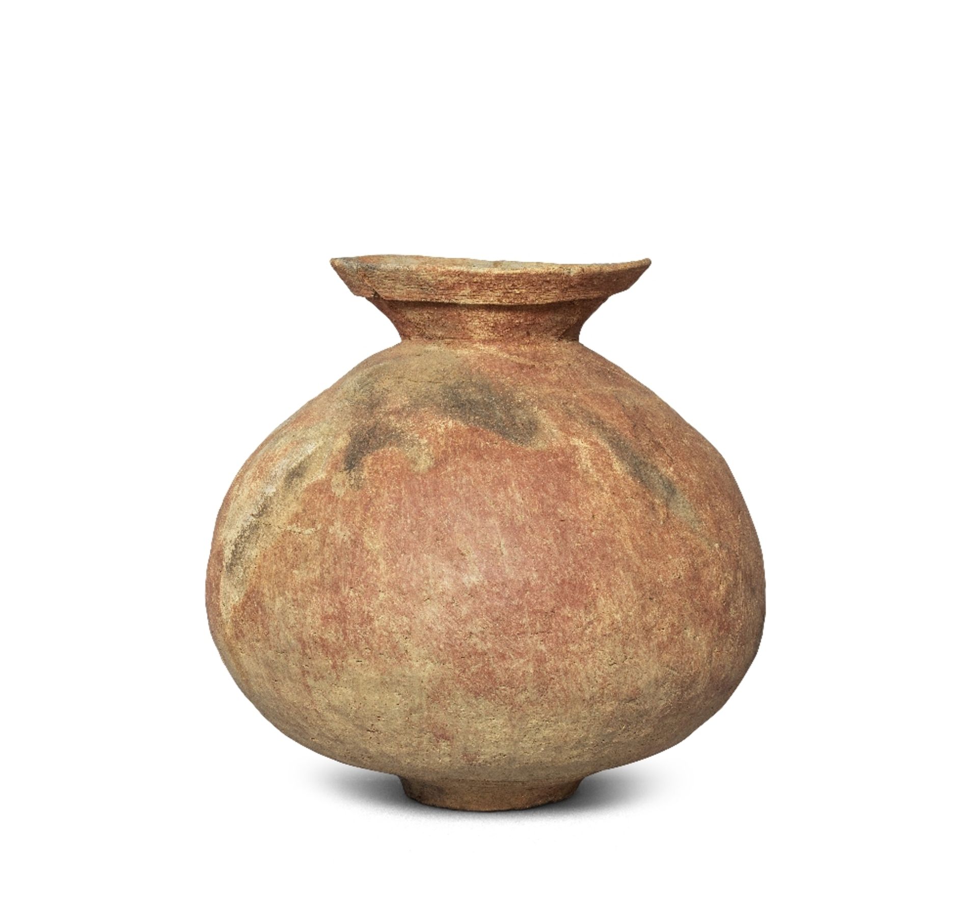 AN EARTHENWARE JAR Yayoi period (circa 300BC-300AD), 1st/2nd century AD (2)