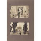 A presentation album of twenty photographs of Jerusalem and the Dome of the Rock, inscribed by t...