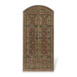 A Damascus painted wood doorway Syria, 19th Century