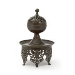 A rare Ottoman openwork bronze incense burner Turkey, 16th/ 17th Century