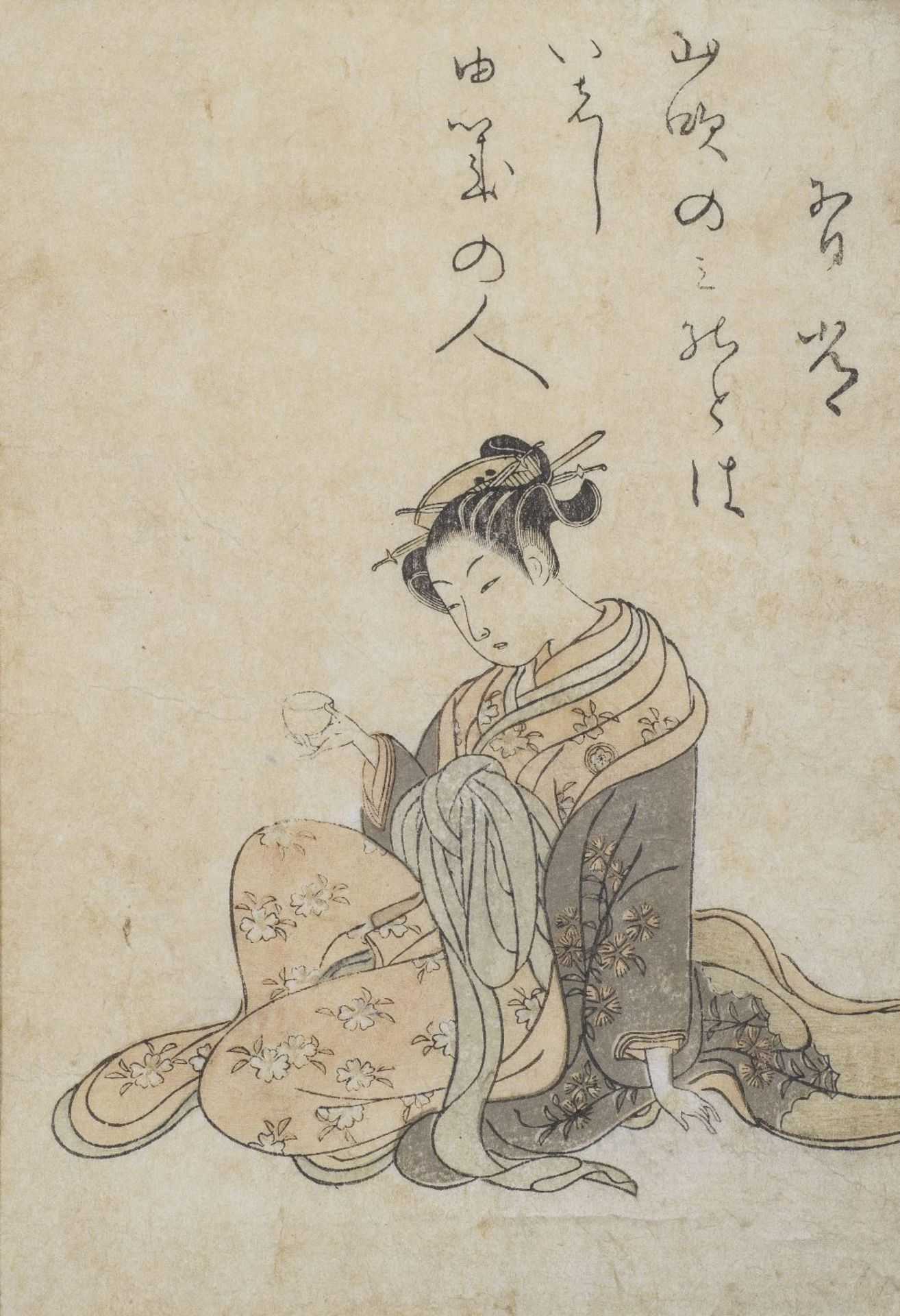 SUZUKI HARUNOBU (1725-1770) AND KATSUKAWA SHUNSHO (1726-1792) Edo period (1615-1868), early 1770...