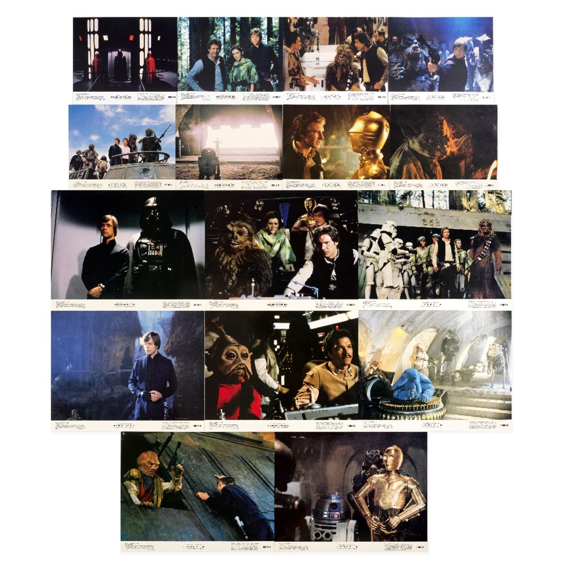 Return Of The Jedi: A Set of Lobby Cards And Window Cards, Lucasfilm, 1983, 16