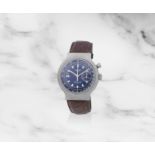 Longines. Chronographe bracelet mono-poussoir en acier mouvement m&#233;canique Longines. A stai...