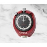 Omega. Chronographe stop watch en acier remontage manuel Omega. A stainless steel keyless wind o...