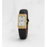 Yves Saint Laurent. Montre bracelet en or jaune 18K (750) rectangulaire r&#233;versible mouvemen...