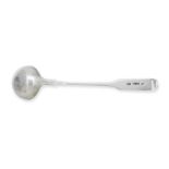 A SCOTTISH PROVINCIAL OAR END SILVER TODDY LADLE By Alexander Stewart of Tain, circa 1820 three ...