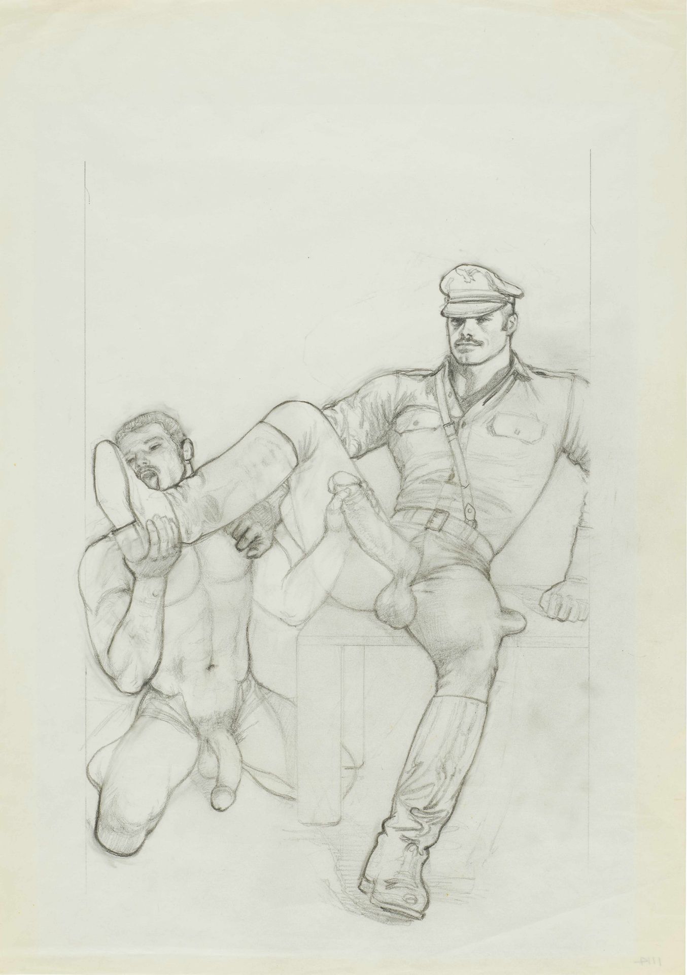 Tom of Finland (1920-1991) Sans titre (Dessin pr&#233;paratoire pour #83.29) (Ex&#233;cut&#233; ...