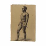 Attribu&#233; &#224; Anne-Louis Girodet de Roucy-Trioson (1767-1824) Acad&#233;mie d'homme noir ...