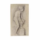 Ecole fran&#231;aise, XIXe si&#232;cle Etude d'apr&#232;s un bas-relief antique sans cadre (char...