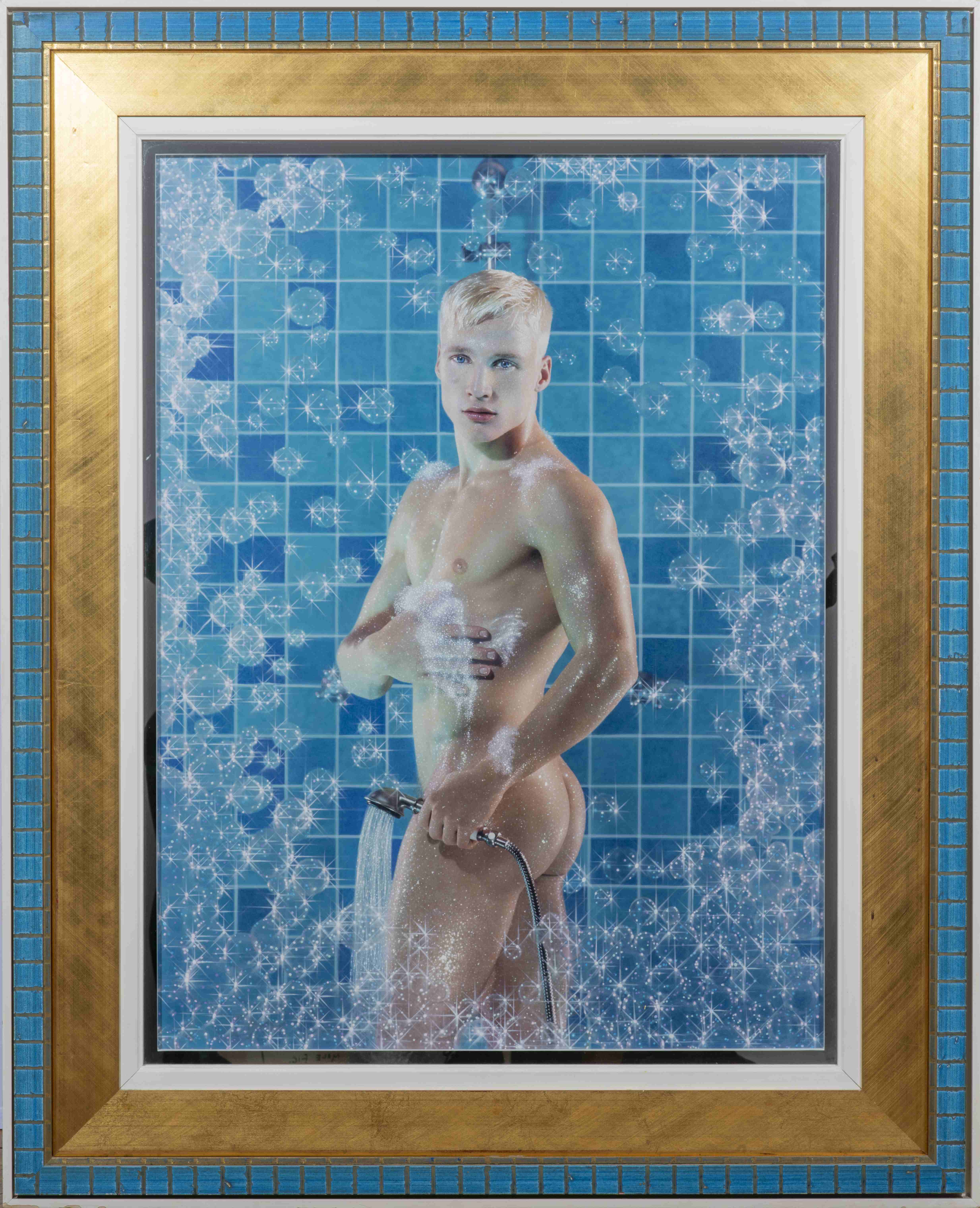 Pierre et Gilles (French, born 1950, 1953) Bubbles Shower, 1997photographie peinte maroufl&#233;...