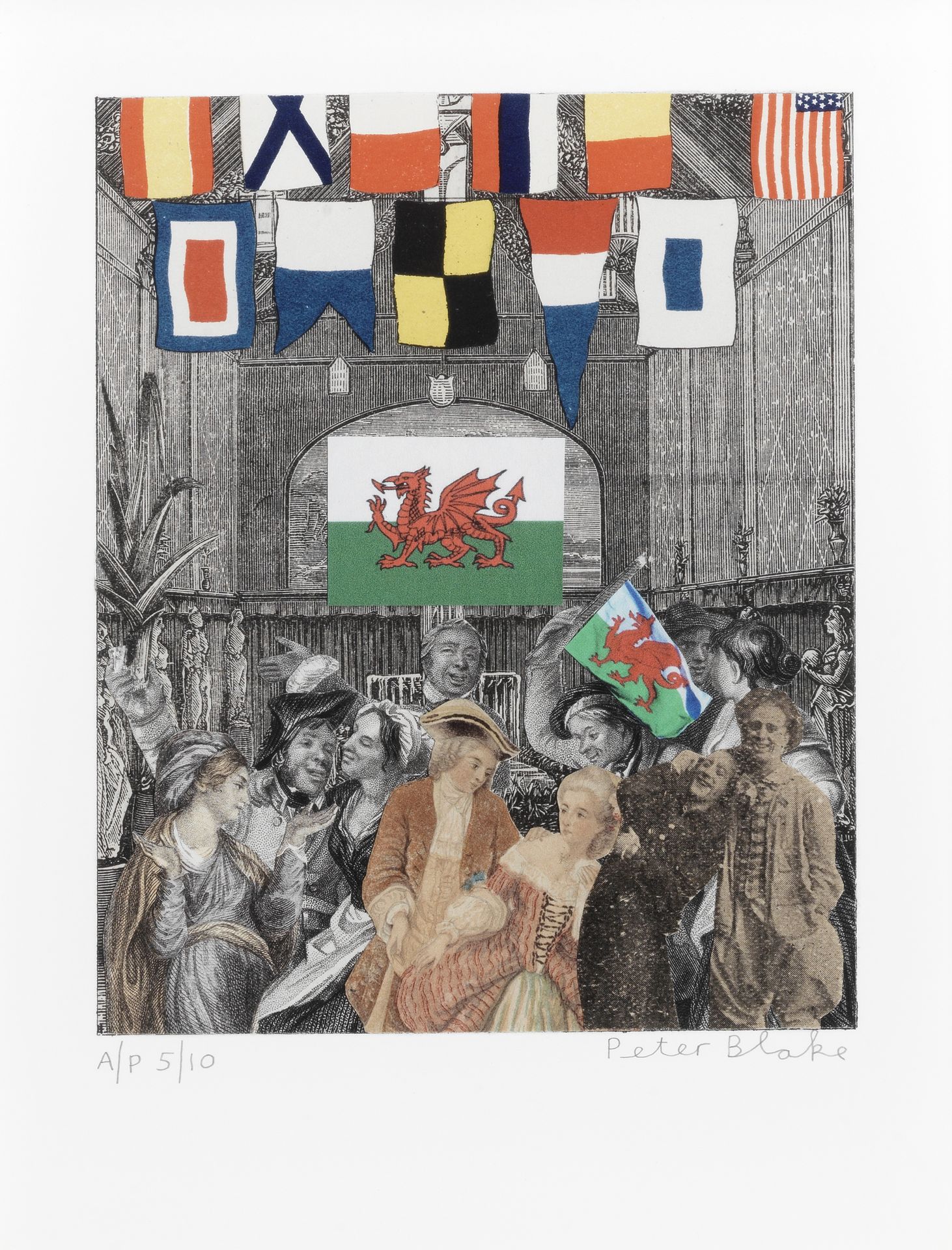 Sir Peter Blake R.A. (British, born 1932) The Sailor's Arms, from Under Milk Wood: De Luxe editi...