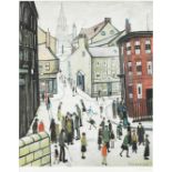 Laurence Stephen Lowry R.A. (British, 1887-1976) Berwick-on-Tweed Offset lithograph in colours, ...