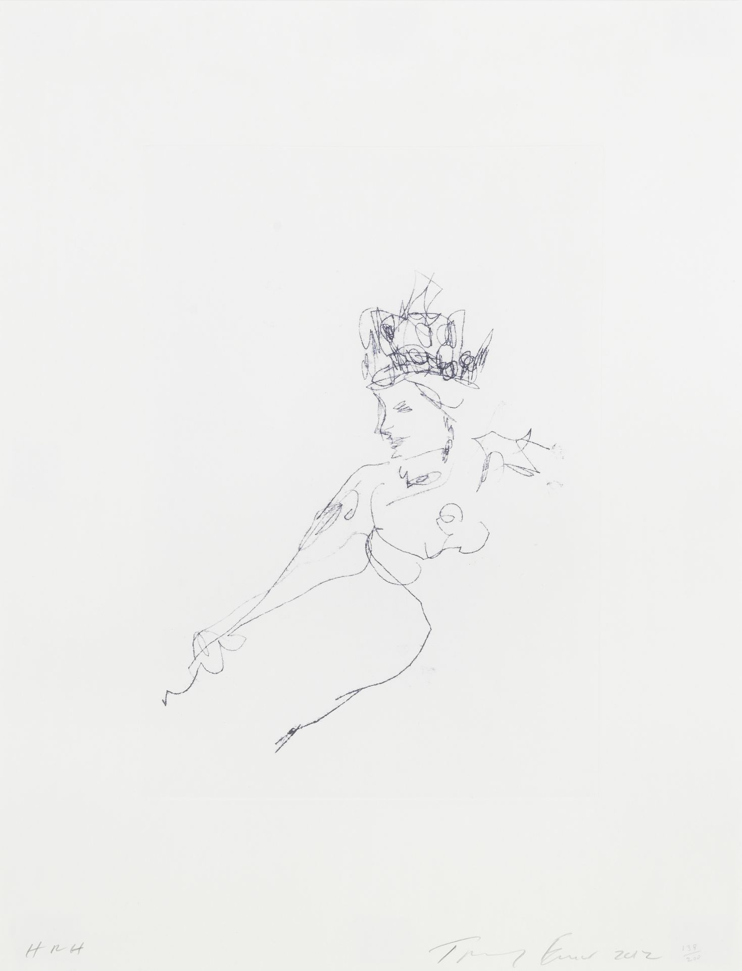 Tracey Emin (British, born 1963) HRH Polymer gravure, 2012, on wove paper, signed, titled, dated...