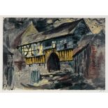 John Piper C.H. (British, 1903-1992) Wigmore Abbey Gateway Screenprint in colours, 1981, on wove...