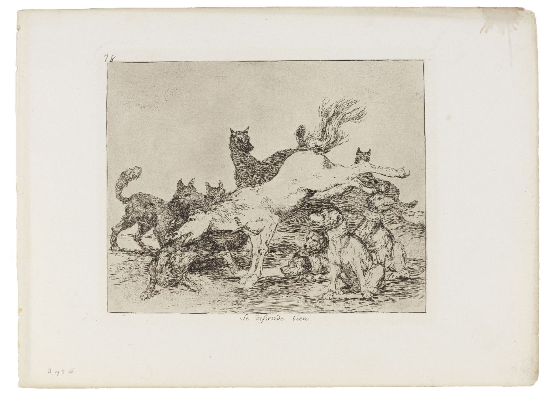 Francisco Jos&#233; de Goya y Lucientes (Spanish, 1746-1828) Se defiende bien, from Los Desastre...