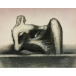 Henry Moore O.M., C.H. (British, 1898-1986) Reclining Figure Offset lithograph in colours with e...