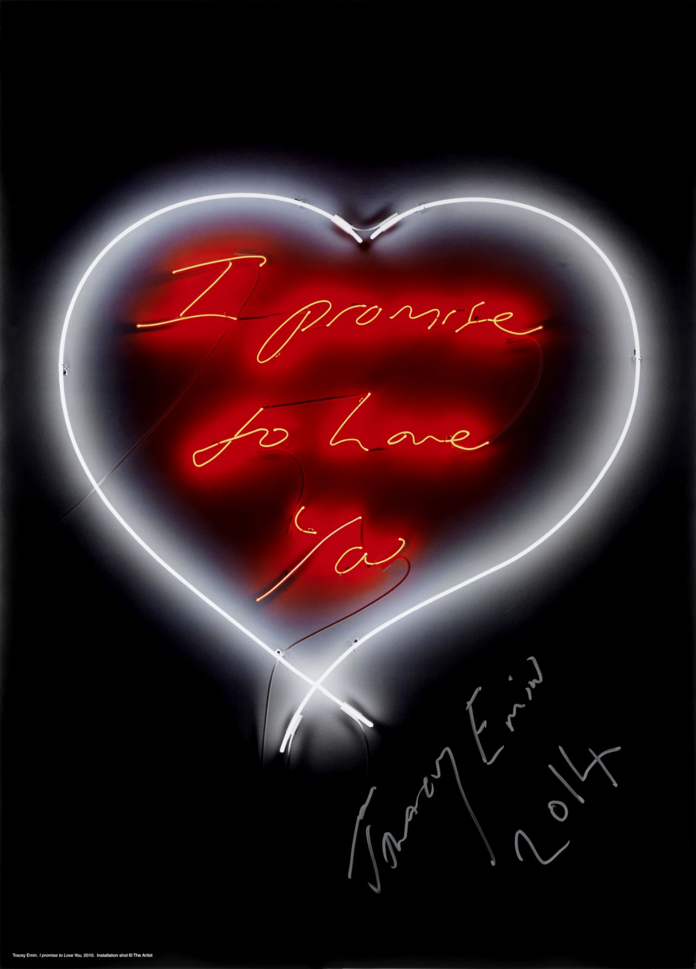 Tracey Emin (British, born 1963) I Promise to Love You Offset lithographic poster in colours, 20...