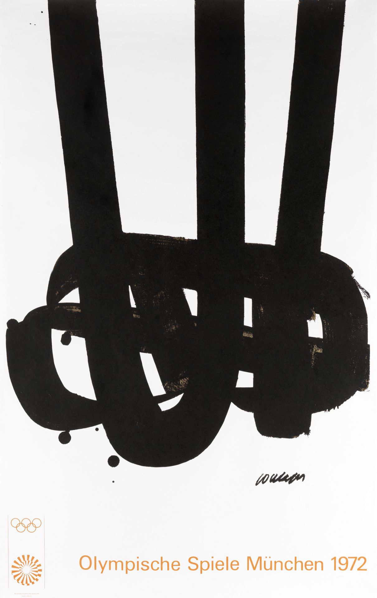 Pierre Soulages (French, 1919-2022) Olympische Spiele M&#252;nchen 1972 Offset lithographic pos...