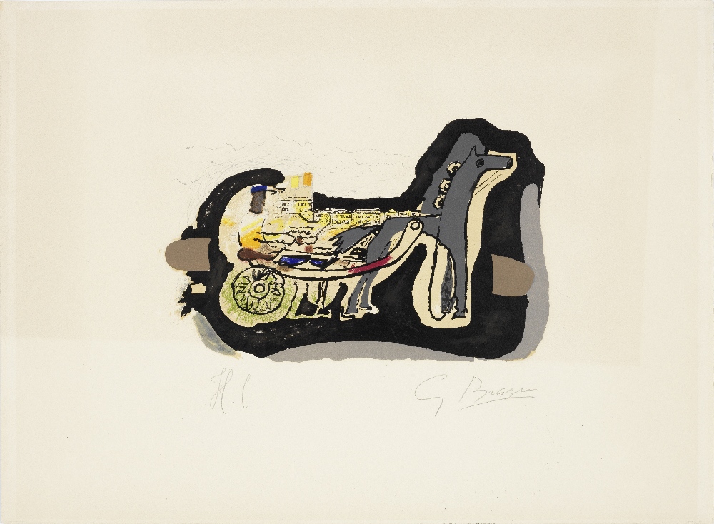 Georges Braque (French, 1882-1963) G&#233;linotte Lithograph in colours, 1960, on Arches wove pa...