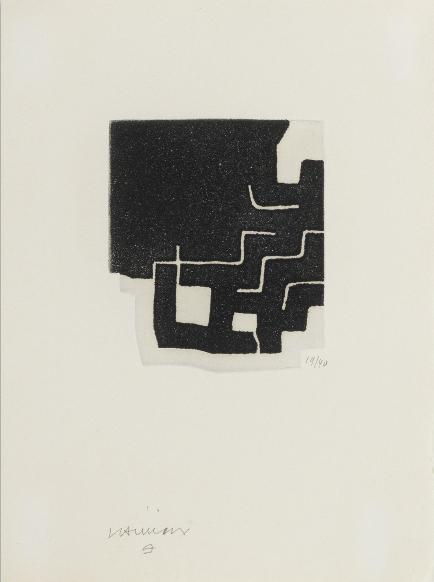 Eduardo Chillida (Spanish, 1924-2002) Plate IV, from Charles Racine: Le sujet est la clairi&#232...