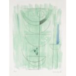 Dame Barbara Hepworth (British, 1903-1975) Green Man Lithograph in colours, 1972, on wove paper,...
