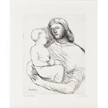 Henry Moore O.M., C.H. (British, 1898-1986) Mother and Child XXII, from Mother and Child Etching...