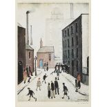 Laurence Stephen Lowry R.A. (British, 1887-1976) Industrial Scene Offset lithograph in colours, ...