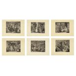 William Hogarth (London 1697-1764) A Harlot's Progress The complete set of six etchings and engr...