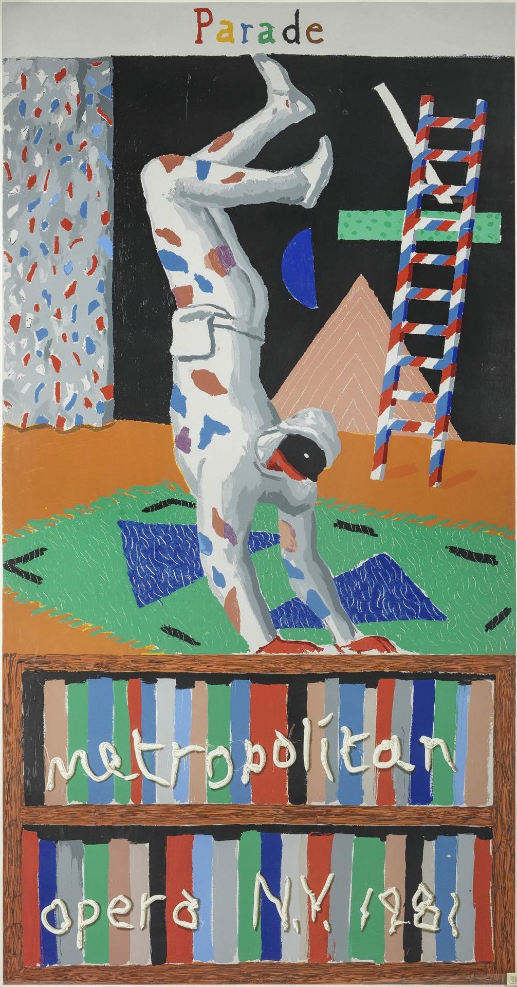 David Hockney R.A. (British, born 1937) Parade, Metropolitan Opera Screenprint in colours, 1981,...