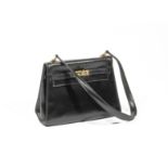 HERMES Paris. Mini Kelly 20, box noir Avant 1971