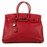 HERMES Paris, made in France, 2008. Sac 'Birkin' 35.