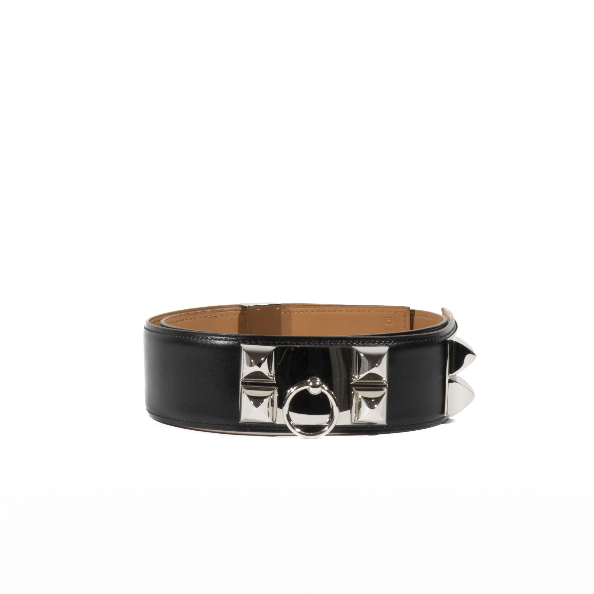 HERMES Paris, made in France, 2008. Ceinture 'Collier de Chien'