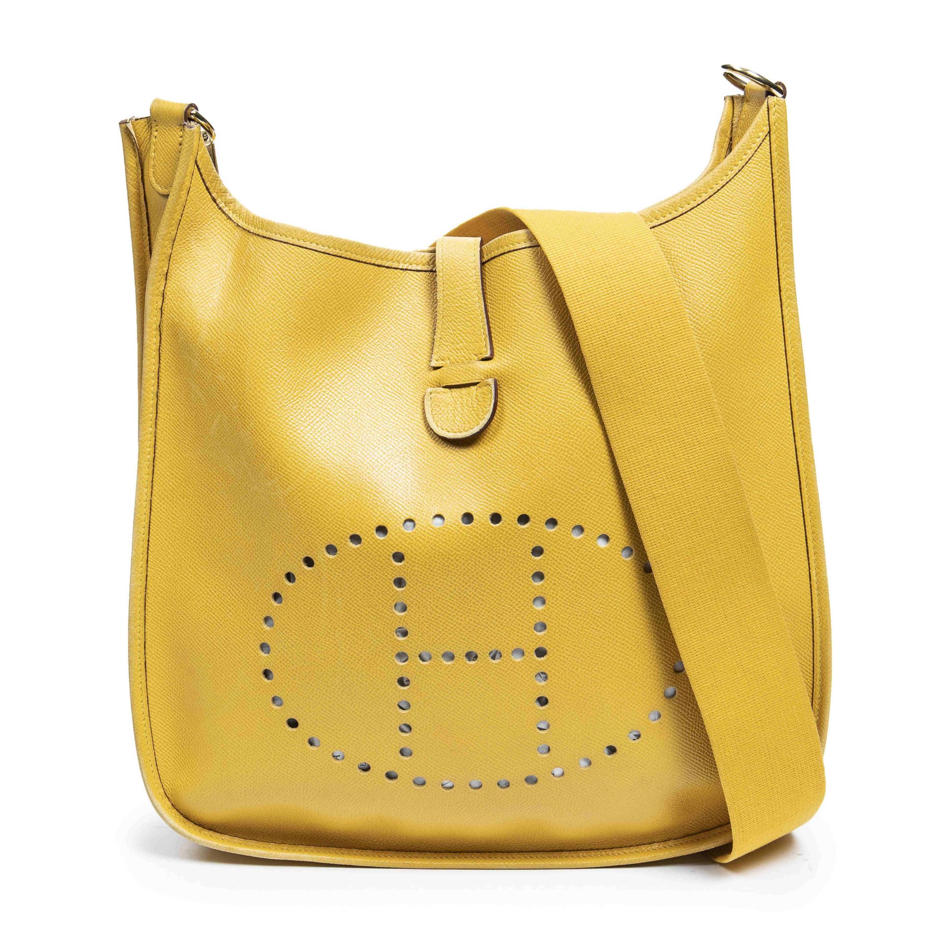 HERMES Paris, made in France, 1997. Sac 'Evelyne I' 33.