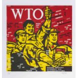 WANG GUANGYI (N&#233; en 1957) GREAT CRITICISM: WTO, 2006 Lithographie en couleurs Sign&#233;e e...